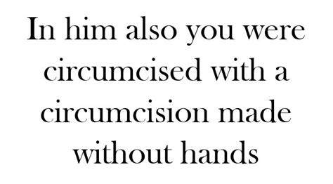 The Circumcision Of The Heart Reformed Texan