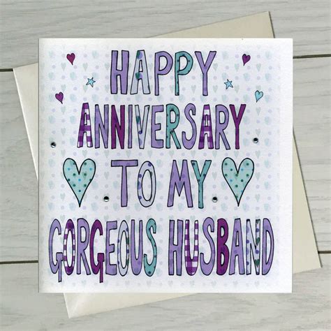 Why not give your husband the chance to enjoy a find the best anniversary gift for a husband from the following list: Personalised Husband Anniversary Book Card By Claire ...