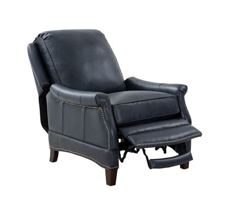 Barcalounger Ashebrooke Recliner Chair Barone Navy Blueall Leather 7