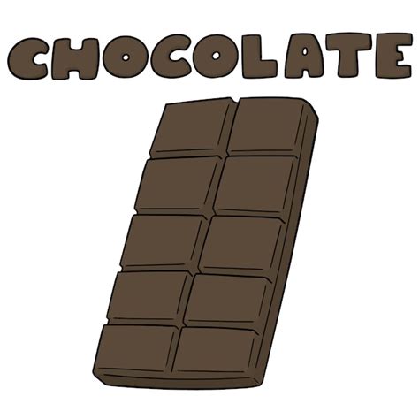 Chocolate De Dibujos Animados Vector Premium