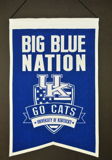 Kentucky Wildcats 20x15 Wool Big Blue Nation Banner Chino Hills