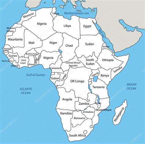 Mapa De África Con División Política Blog Didáctico