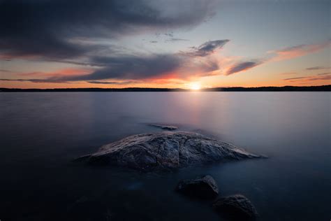Wallpaper Sunlight Sunset Sea Lake Water Nature Reflection Sky