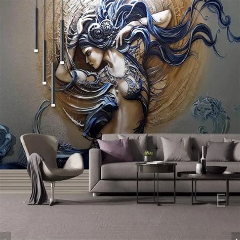 3d Embossed Fashion Sex Girl Wallpaper Mural Wall Paper Rolls For Living Room Photo Wallpaper