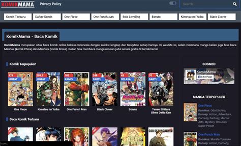 Rekomendasi 5 Situs Baca Manga Sub Indo Paling Populer And Lengkap