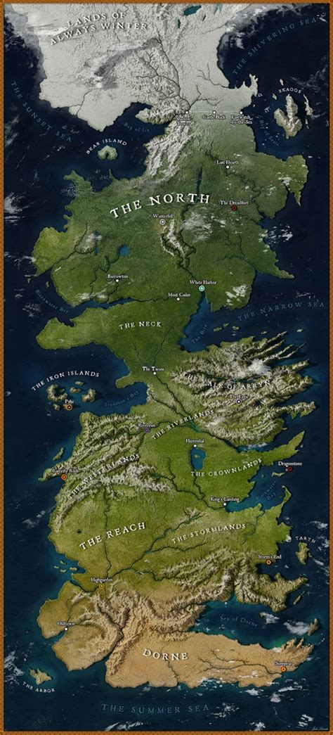 The game of thrones map is as detailed as the real world. Map Of Westeros That Looks Like A Location On Google Maps (5 pics)