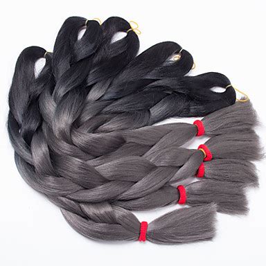 1,403 gray braiding hair products are offered for sale by suppliers on alibaba.com, of which synthetic hair extension accounts for 18%, human hair extension accounts for 4%. Ombre 1B/Gray Color Box Braids Hair Synthetic Hair ...