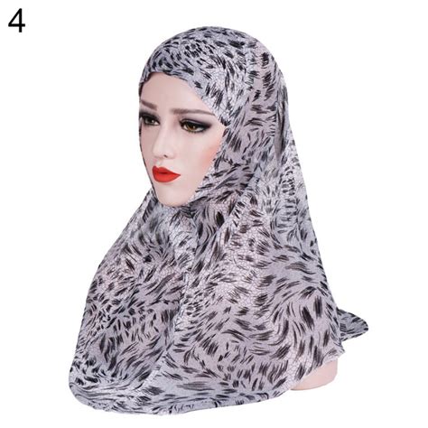 Chiffon Muslim Inner Hijabs Full Cover Inner Womens Fashion Printed