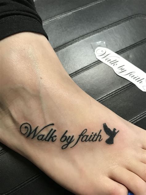 Walk In Faith Tattoo Designs Groomindianweddingoutfitsindowestern