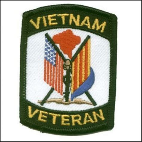 Viet Nam Veteran 2 Flags Patch