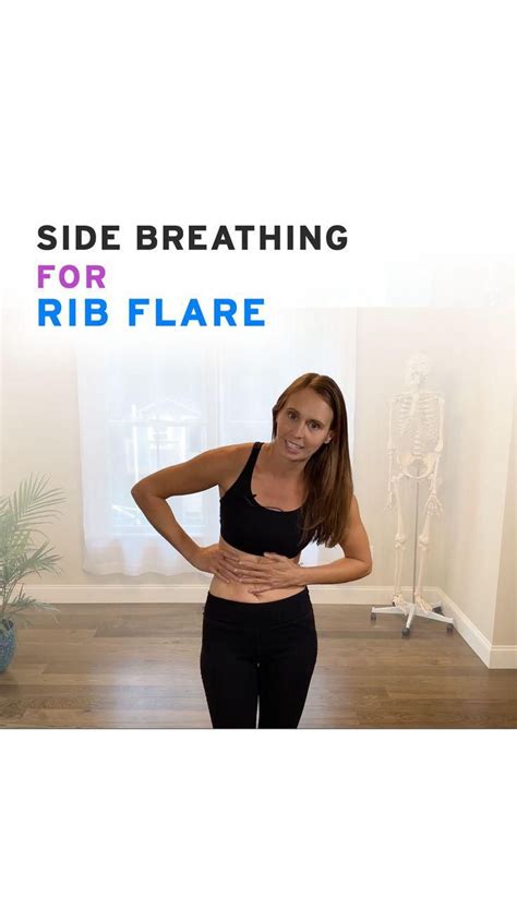 Side Breathing For Rib Flare Video Ribbed Flares Flares Pelvic Floor