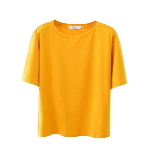 Buy Solid Color M Xxl Plain T Shirt Women Cotton