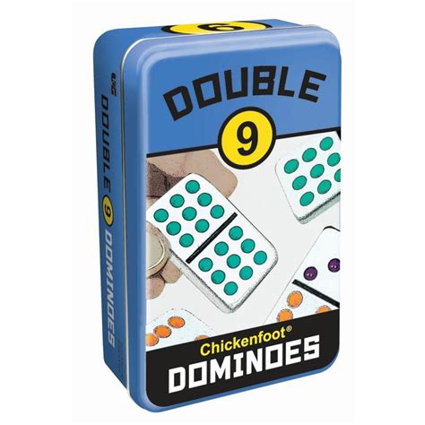 Double 9 Dominoes In A Tin Ts Games And Toys From Crafty Arts Uk