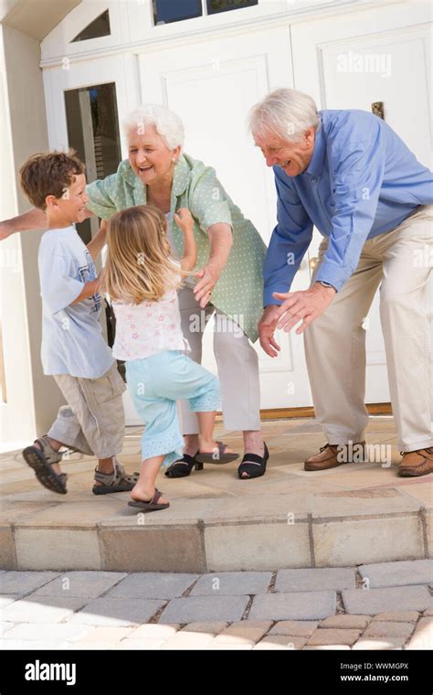Child Greet Grandparent Hi Res Stock Photography And Images Alamy