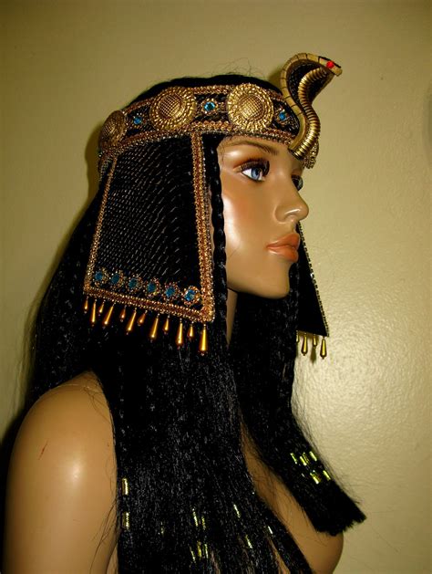 cleopatra headpiece ready to ship in 5 days egyptian crown etsy