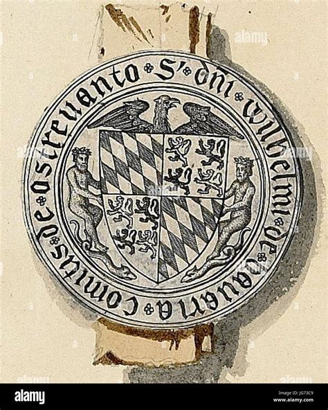 Seal Of William Duke Of Bavaria Straubing Count Of Holland Count Of