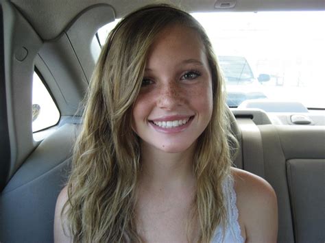 Pretty Freckled Girl In The Backseat Beautiful Face Pretty Smile