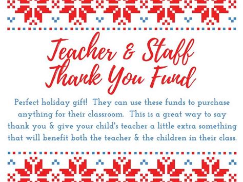 While many others have been left by the wayside, you have stuck with your students to ensure they are. Medfield Schools Teacher & Staff Thank You Fund | Medfield ...