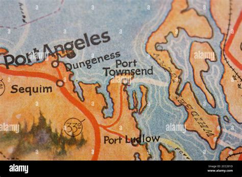 Map Of Port Angeles Hi Res Stock Photography And Images Alamy