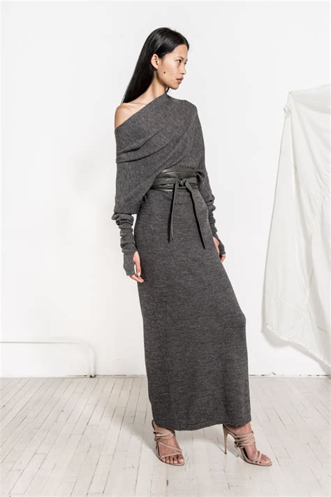 Long Sweater Dress Reversible Can Be Worn With V In The Back Or On