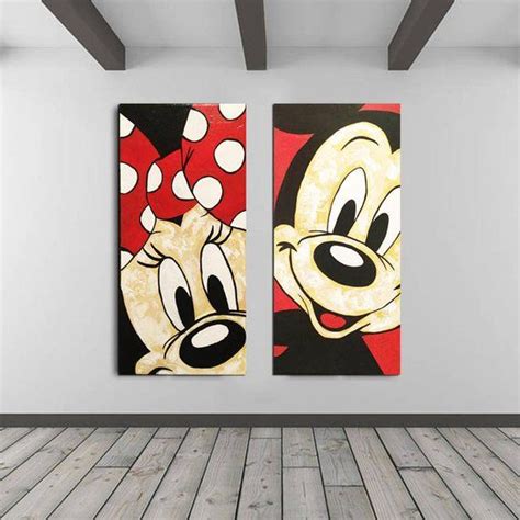Minnie Mouse And Mickey Mouse Art Painting By Kathleen Artist Mickey