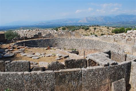Grave Circle A In Mycenae Is A 16th Century Bc Royal Cemetery Situated