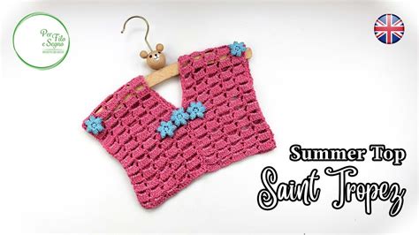 How To Crochet A Very Easy Toddler Summer Top Youtube