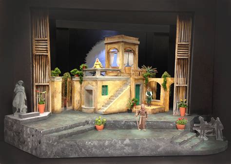Much Ado About Nothing Set Design Theatre Stage Set Design Scenic