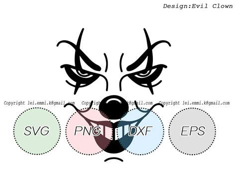 Color vinyl sticker will be made in the color as show unless you request different color refer to my color chart for colors available specify color name in. Clown svg evil clown svg halloween svg clown face joker ...