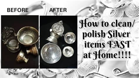 How To Cleanpolish Silver Items Fast At Home Youtube