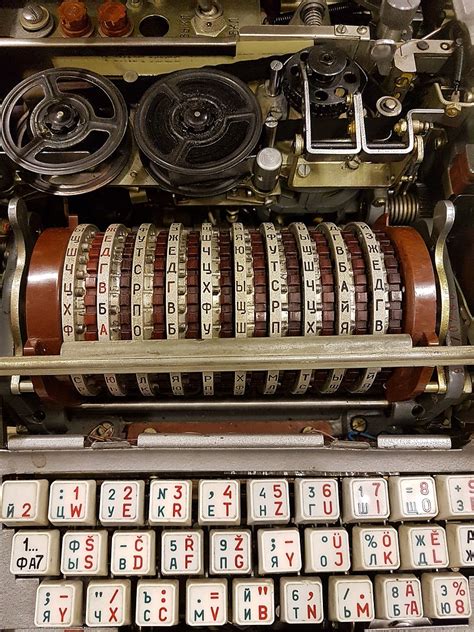 A Russian Fialka Rotary Cypher Machine A Cool Keyboard And Layout R