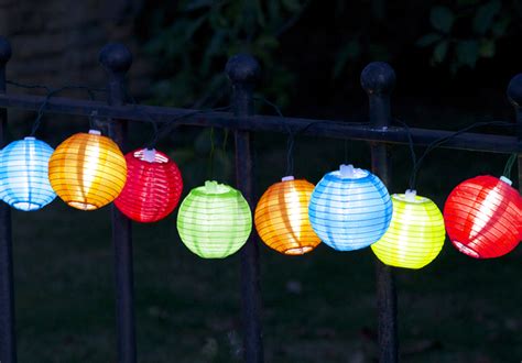 10 Solar Powered Chinese Lantern String Lights By Smart Garden £999