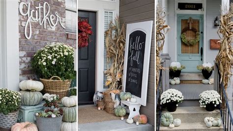Diy Rustic Farmhouse Style Fall Front Porch Decor Ideas