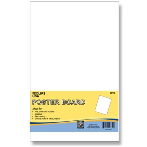 Poster Board 11x14 White 11x14 Kroger