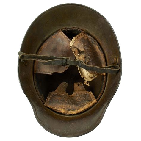 Original Imperial German Wwi M16 Stahlhelm Army Helmet Shell With Line