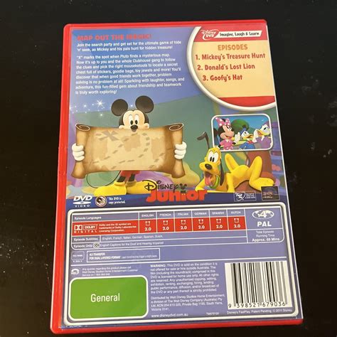Mickey Mouse Clubhouse Mickeys Treasure Hunt Dvd 2006 Region 4 Ebay