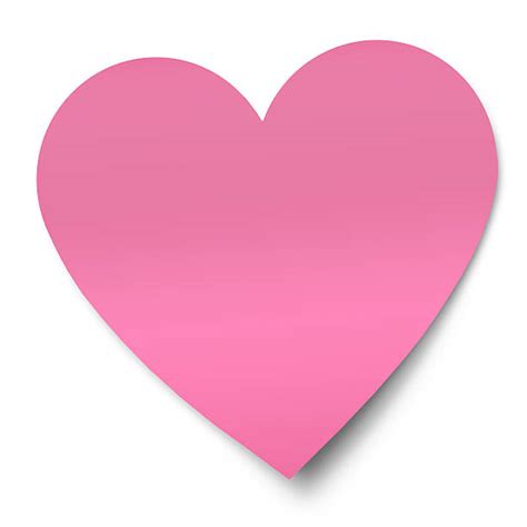 Pink Heart Post It Note On White Stock Photos Pictures And Royalty Free