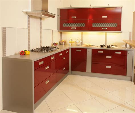 One way to incorporate color is in the kitchen cabinets. Cabinets for Kitchen: Pictures of Red Kitchen Cabinets