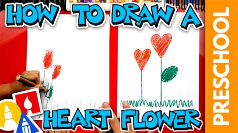 This is the realm of quantum physics: Drawing A Heart Flower For Mother's Day - Preschool - Art ...