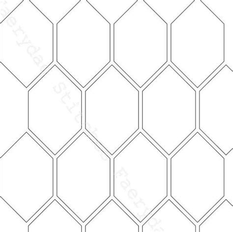 Printable 90 Degree Hexagon Honeycomb Epp Template Instant Pdf Etsy