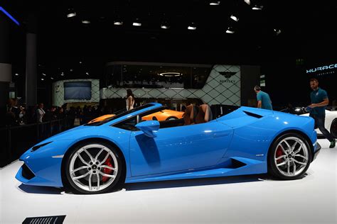 2017 Blue Cars Huracan Lamborghini Lp610 4 Spyder Supercars