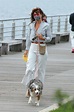 HELENA CHRISTENSEN Out with Her Dog in New York 10/11/2020 – HawtCelebs
