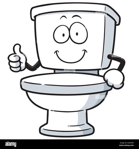 Vector Illustration Of Cartoon Toilet Stock Vector Image And Art Alamy