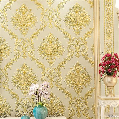 Damascus 3d Stereoscopic Embossed Wallpaper European Style Luxury Non