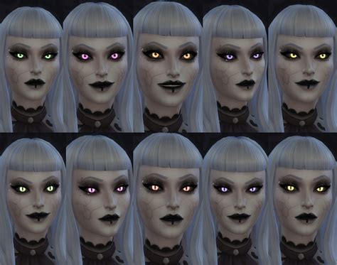 Mod The Sims More Vampiric Glowing Eyes With Black Sclera