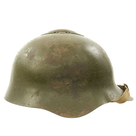 Original Wwii Russian M36 Soviet Ssh 36 Steel Combat Helmet With Liner