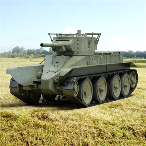 3d Ww2 Soviet Tank Bt Model