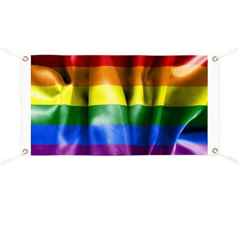 gay pride rainbow flag banner by flagsstore