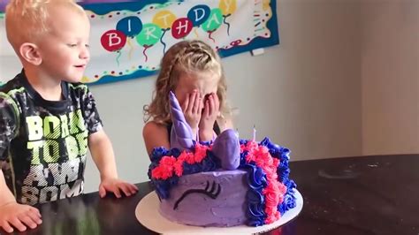 Baby Crying Because Of Blowing Candles Fails Youtube