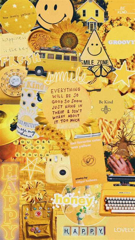 Unique Aesthetic Vsco Girl Wallpaper Yellow Quotes And